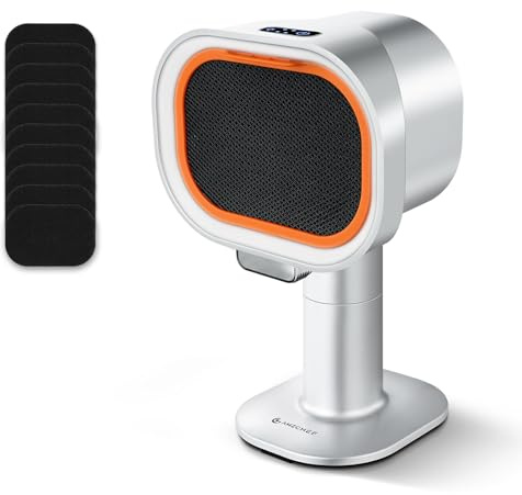 AMZCHEF Campana extractora portátil con altura telescópica e inclinación de 40°, 4 modos de velocidad, silenciosa, filtro de aluminio de gran calibre para apartamentos/BBQ/RV, Plata
