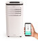 CREATE/SILKAIR CONNECT/Tragbares Klimagerät 3 in 1 Weiß/WLAN, 9000 BTU, App-Steuerung, 24-Stunden-Timer, inkl. Entlüftungsset, Entfeuchtung, Schlafmodus, 24l/Tag 1010W