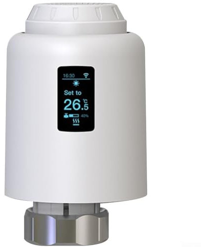 Zoegneer Smart WiFi Válvulas Termostáticas Radiador Cabeza Térmica Programable Calefacción por Suelo Radiador Válvula de Control de Temperatura (WIFI TRV604)