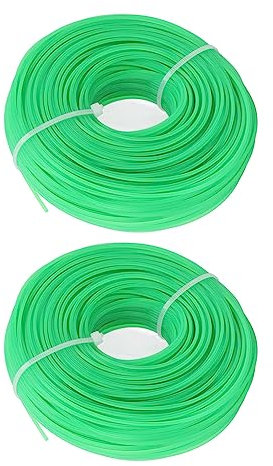 Qcwwy Bobine de Fil de Coupe-Herbe 1,6 Mm Vert - Haute Performance et - Convient pour Tondeuse électrique de Jardin - Idéal pour Tondre la Pelouse