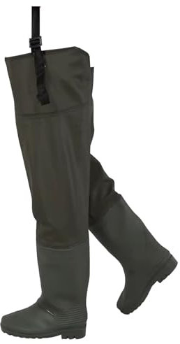 KPHYMOD Waders Pesca Stivali da Pesca Leggeri per Uomo, Stivali da Pesca A Mosca, Stivali da Pesca in PVC Alti 80 Cm con Suola Antiscivolo(43 EU)