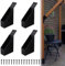 HEBEOT Pergola Brackets 45-Degree Angle Bracket Gazebo Bracket 45 Degree Angle Support Bracket for Pergola DIY Needs, Gazebos, Garage 9.7*4.5*14.5*5.4*5 Cm(4pcs)