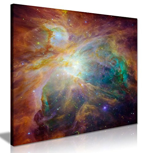 Cosmic Cloud Orion Nebula Universe Outer Space Canvas Wall Art Picture Print (12 x 12 Inch)