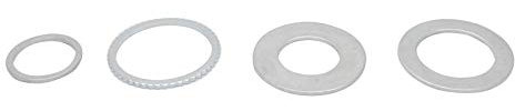 Be-Tool - Anillo reductor para hojas de sierra circular, arandelas de buje de diámetro interior para hoja de sierra, espaciadores de hoja de sierra, 3 unidades, plateado