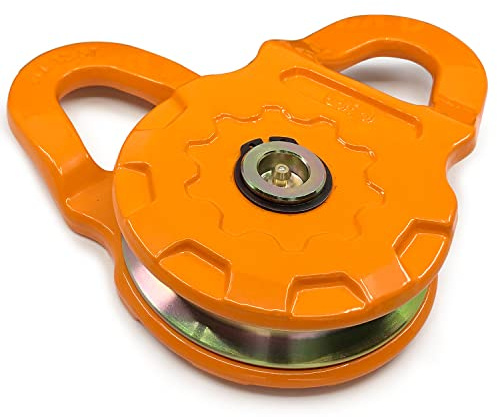 GearAmerica Mega Snatch Block 25T Strength (25,000 LBS WLL) | Heavy Duty Winch Pulley System for Synthetic Rope or Steel Cable | Offroad Like a Pro - Control Recovery Direction, Double Winch Power