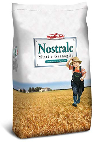 Raggio di Sole Becchime per Galline | Misto polli Spezzato Becco Zampa Gialla - Mangime complementare per pollame kg.22