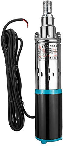 SISHUINIANHUA Efficiente 25m 12V / 24V Solare della Pompa ad Acqua High Lift 180W pozzo Profondo Pompa di CC di Vite Pompa sommersa agricolo irrigazione del Giardino,12v