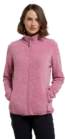 Mountain Warehouse Snowdon Melange Women Fleece Jumper Pale Pink 14