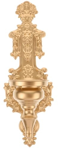 Ciieeo Eleganti Portacandele da Parete Portacandele a Colonna Portacandele in Metallo Applique Decorativa per