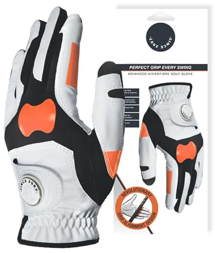 Guanti da golf da uomo,Guanti da golf per uomo mano sinistra | Guanto da golf per allenamento con presa | Guanti di correzione della scheggiatura da golf, guanti da allenamento