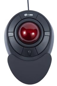 M MC Saite Wired Trackball Mouse con rotella di scorrimento – palla rossa