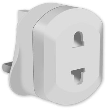 Shaver Plug Adaptor UK, Toothbrush Adapter Plug UK, Shaver Adapter Plug UK, Bathroom Plug Adaptor UK, Plug for Toothbrush Charger UK, Electric Toothbrush Adapter Plug UK（1 Pack）