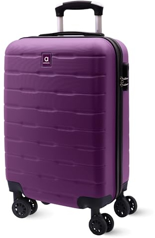 AMICHI – Handgepäck Koffer 55x40x20 cm | Leichter Kabinentrolley Hartschale mit 4 Rollen | Bordgepäck geeignet für Flugzeug Ryanair & mehr