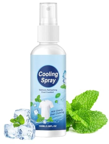 Kroppssvalkande Spray 100ml Skonande, Bärbar, Uppfriskande Spray | Svalkande Spray För Sommarkläder För Ansikte, Nacke, Armar Och Kläder – Utomhus, Sport, Resor, Gym Och