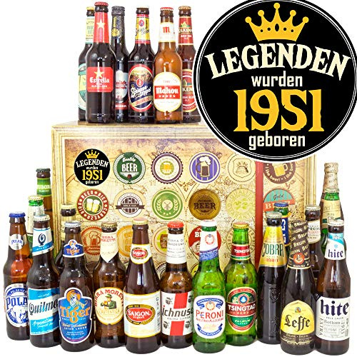 Legenden 1951/24 Biere aus aller Welt/Geburtstagsgeschenke Freund/Adventskalender 2024 2025 Bier Männer