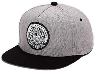 XibeiTrade Gorra de béisbol ajustable de moda unisex Hip Hop Snapback al aire libre sombreros de ala plana, gris, M