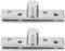 Bisagras de Puerta de Rotación de 360 Grados de 2 Paquetes, Bisagras de Pivote Ocultas de Acero Inoxidable 75x17 mm Arriba Hacia Abajo Puerta de Eje Ventana Herraje de Bisagra(Pivote Central)