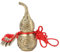 Feng Shui Brass Gourd, Feng Shui Hu Lu Gourd Chinese Good Luck Cucurbit Small Gourd Ornaments with Chinese Lucky Coins Treasure Statue Collectible Safety Health Wealth Success Calabash 10cm/3.94in