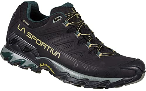 LA Sportiva Ultra Raptor II Leatheride GTX, Scarpe da Trekking Uomo, Black/Cedar, 42.5 EU, Nero Cedro, 42.5 EU
