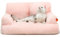 MEWOOFUN groß Katzenbett kleines Hundesofa Flauschig und waschbar Katzensofa Hundebett für Katzen, weich Katzenbett katzencouch mit Rutschfester Unterseite, Rosa 66x48cm