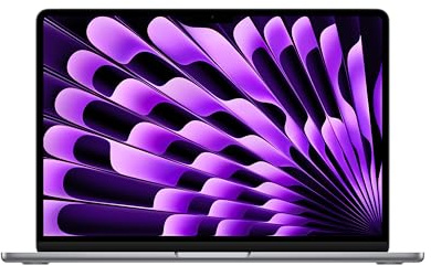 Apple laptop MacBook Air 13 con chip M3 (2024): display Liquid Retina 13,6, memoria unificata 8GB, archiviazione SSD 256GB, videocamera FaceTime HD 1080p, Touch ID; Grigio siderale