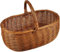 Einkaufskorb aus Weide Groß Oval Braun 55x37x42 cm