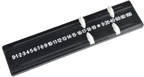 Mistillion Black Snooker Scoreboard Plastic Game Scoreboard 255 x 59 mm Billiards Scoreboard Wall Mounted for Snooker Tables Score