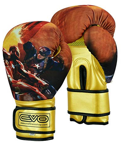 EVO Kinder-Boxhandschuhe, Gel-Punchingsack, Muay Thai, Kampfsport, Kickboxen, Sparring-Training, Kampfsport, UFC-Handschuhe, 113,4 g, 170 g, 227 g