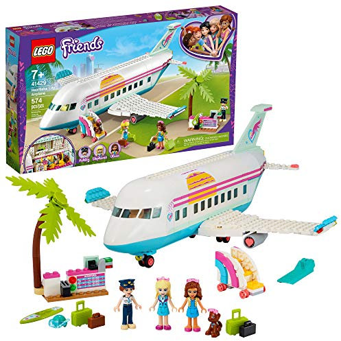 LEGO Friends Heartlake City Airplane 41429, Includes Friends Stephanie and Olivia, and Lots of Fun Airplane Accessories to Spark Fun and Creative Playtimes, New 2020 (574 Pieces)