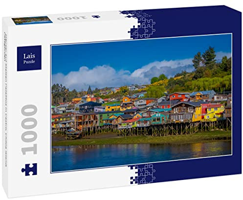 Lais Puzzle Casas sobre pilotes Palafitos en Castro, Isla de Chiloé, Patagonia 1000 Piezas