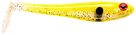Berkley PowetBait Hollow Belly est un Leurre Souple de Type Shad Très Efficace pour la Pêche des Carnassiers, Brochet, Perche, Sandre et Silures