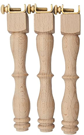 CENPEK 3Pcs Adjustable Portable Wooden Embroidery Hoop Stand Set Lap Stand Needlework Cross Stitch Frame Rack