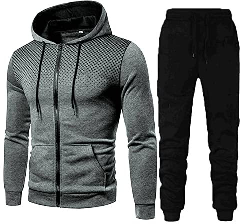 Trainingsanzug Herren Xl Jogginganzug Herren Set Hausanzug Einfarbig 2-Teilig Winter Kuschelig Tracksuit Herren Baggy Streetwear Trainingsanzüge Jogging Anzug Herren Set Sport Anzug Für Männer @3