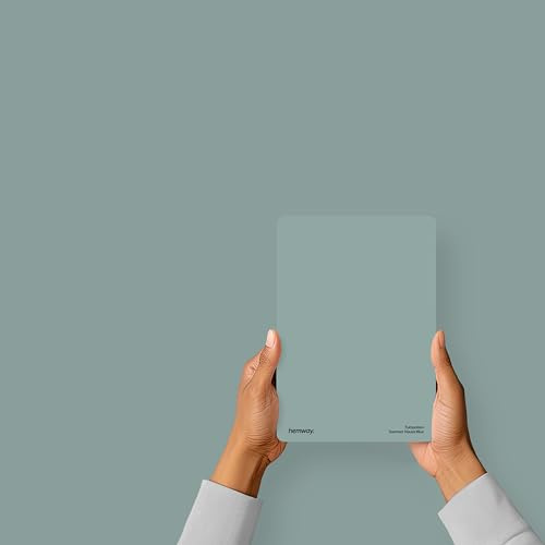 Hemway Summer House Blue Peel & Stick Sample Interior Paint | A5 Accurate Colour Swatch, Mess-Free Alternative to Paint Tester Pots, Easy To Use, Eco-friendly, for Kitchen Bathroom Living Room