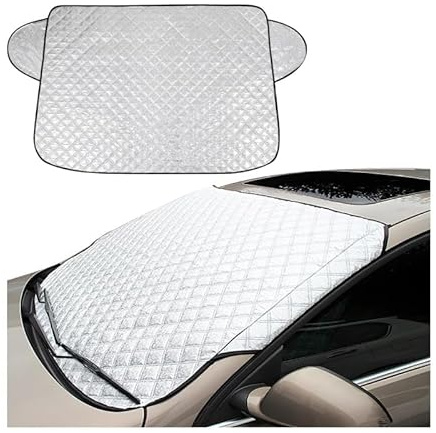 GTFRFD Couverture Pare-Brise Voiture pour Ford C-Max 2010-2015 Bache Pare Brise Bache Pare Brise Protection,Anti-Neige Et Antigel Facile à Utiliser