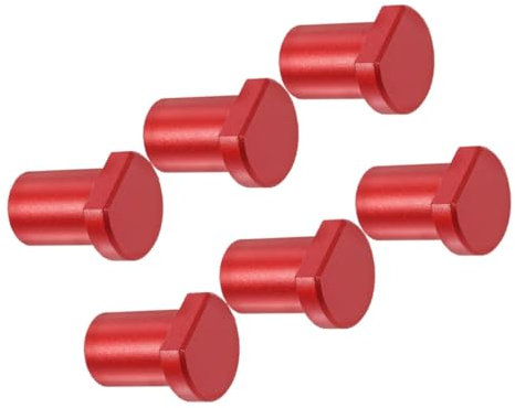 Uonlytech 6pcs Woodworking Bench Dogs Planing Stop Aluminum Alloy Bench Dogs Workbench Clamp for t Track