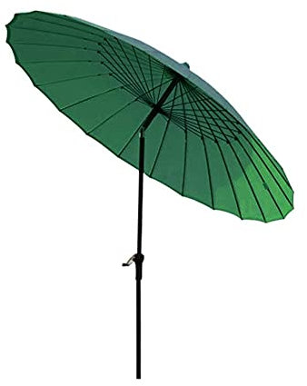 Parasol Vintage Green Patio Restaurant Cafe Shops Heavy Duty Duty 9ft Outdoor Table Umbrella for Travel Sun Camping