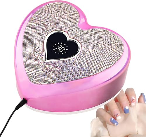 LED Nagellacktorkare För Torkning Manikyrdevice med 96W Effekt och 39 LED | Torkande Nagellampa med 4 Timerinställningar För Kvinnor, Mödrar, Flickvänner, Partners, Familj Samt Vänner