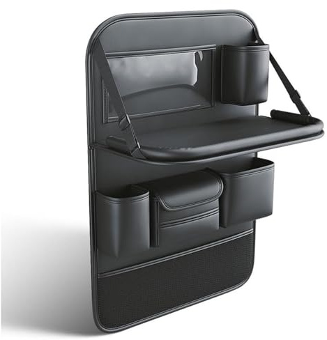 CUBRXEBAT Organizador Asiento Coche, para Kia Stonic 2018-2022 2023 2025 2026 Mesa Plegable Soporte Tablet Protector Respaldo Impermeable Almacenamiento Accesorios