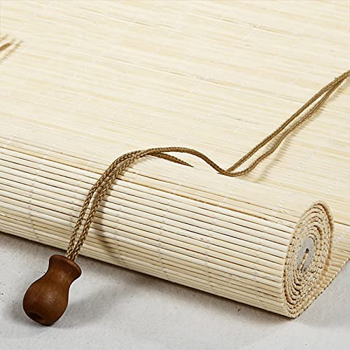 Tapparella ?in Bamboo filtro luminoso Cortina di bambù Tenda a Rullo in bambù Veneziana protezione dal sole e dalla privacy Tendina parasole,avvolgibile romane per finestre e porte (100 x 200 cm)