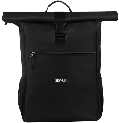 DEWUR 35L Thermo Rücksack Kühlrucksack Kühltasche Wasserdichter Picknickrucksack mit Flaschenöffner für Picknick Camping Strand Wandern Reisen Einkaufen (Schwarz)