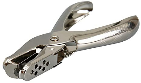 Glomora Craft Lochzange – Silbrig Nic-kel beschichtet, bequemer Griff, tragbares Stanzwerkzeug für Bastelprojekte