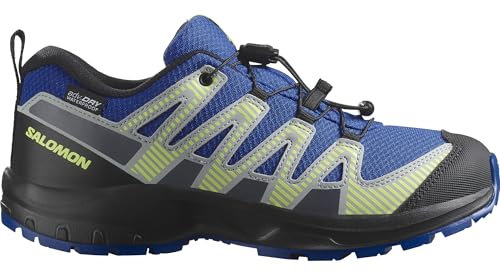 Salomon XA Pro V8, imperméable Junior, Nautical B/B, Chaussures de randonnée polyvalentes pour Le Confort, idéales pour Les randonnées et Le Trail Running Lors d'aventures en Plein air. 3.3