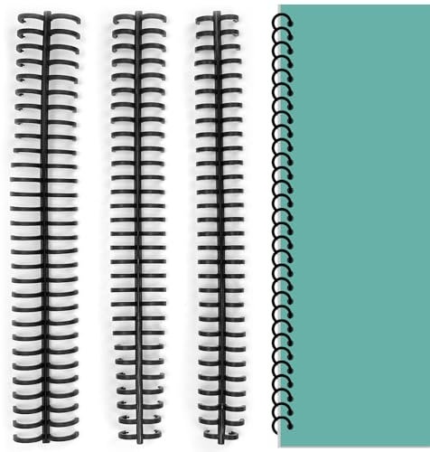 15 Stk Kunststoff-Bindekämme, 30 Löcher, 28 * 10mm/13mm/16mm Binderücken, Bindungskämme, Binderücken für Plastikbindung, Spiralbinderücken Set, Binderöffner für Loseblattbinder, Buchbindung