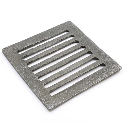 Oakcrafts - Antique Cast Iron Grill Design Drain Cover - 150mm