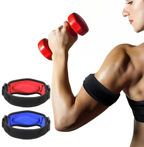 XYTAHDM 2 pezzi Tutore Epicondilite Gomito, Gomitiera per epicondilite, Supporto Gomito per Tennista e Golfista, per tennista e golfista tutore fascia gomito palestra,Tutore per Gomito Medico