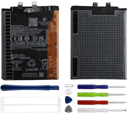 Duotipa 4880mAh Neu Ersatzakku BM5S Kompatibel mit Xiaomi 13T Pro/Redmi K60 Ultra akku mit Reparatur Tools Kit