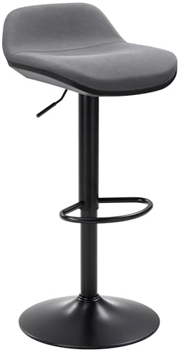 IWMH Ergonomic Standing Desk Stool,Height Adjustable Sit Stand Stool | Standing Desk Chair with Footrest and Low Backrest, Anti-Slip Bottom, 360° Swivel Office Perching Stool (Grey)