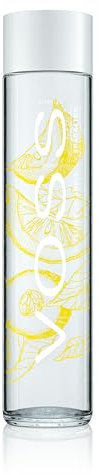 VOSS Lemon Cucumber Sparkling Flavoured Water, Voss Sparkling Water, 375ml Glass Recyclable Bottle