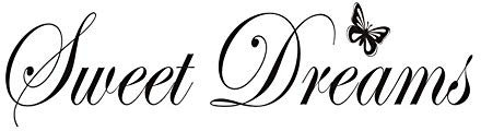 SNOMEL Sweet Dreams Wandaufkleber Wandtattoo,(58cm x 16cm) Dekorativer Vinylaufkleber Süße Träume Zitat für Inneneinrichtung Wohnzimmer, Schlafzimmer